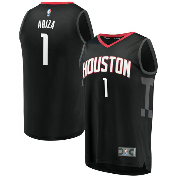 Camiseta Trevor Ariza 1 Houston Rockets Statement Edition Negro Nino